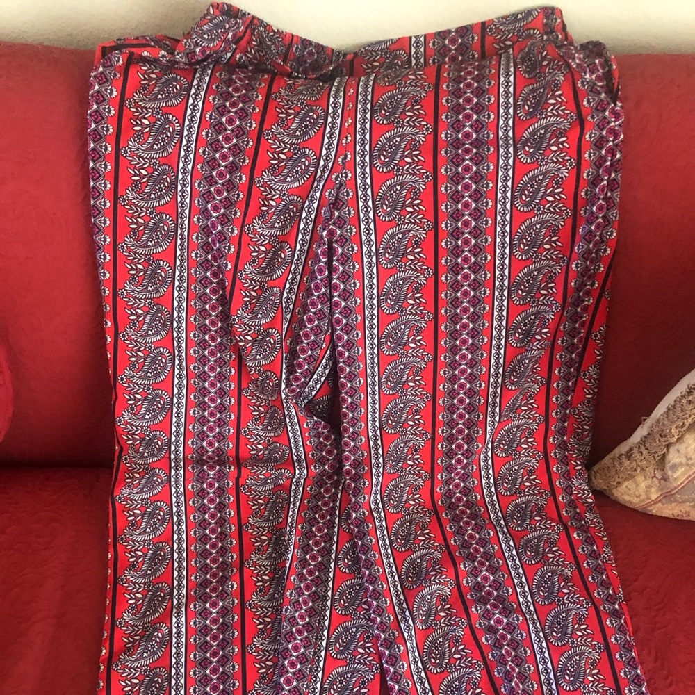 Paisley palazzo pants
